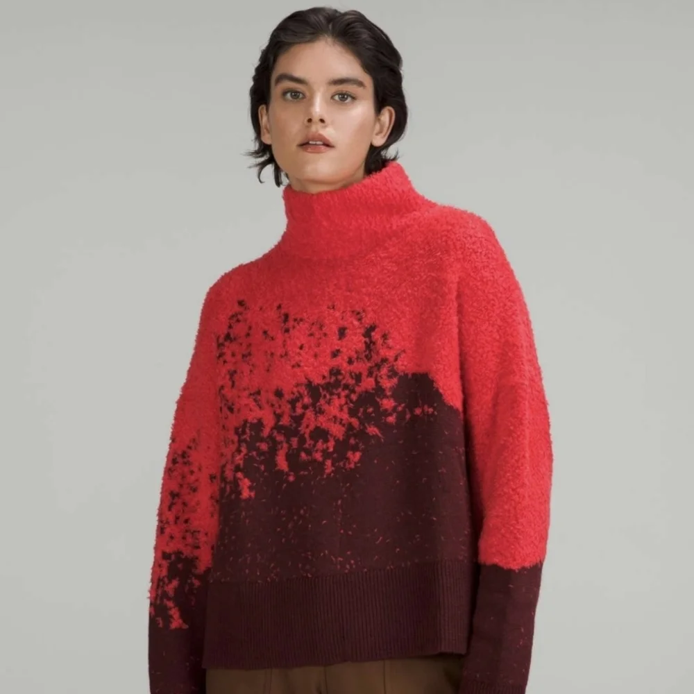 LULULEMON ombre knit textured turtleneck - size small - Picture 1 of 8